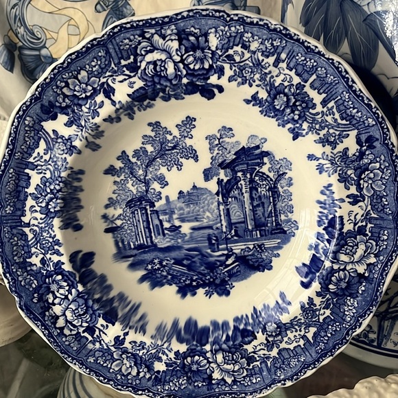 •ANTIQUE MASON’S ENGLAND FLOW BLUE• - Picture 2 of 13